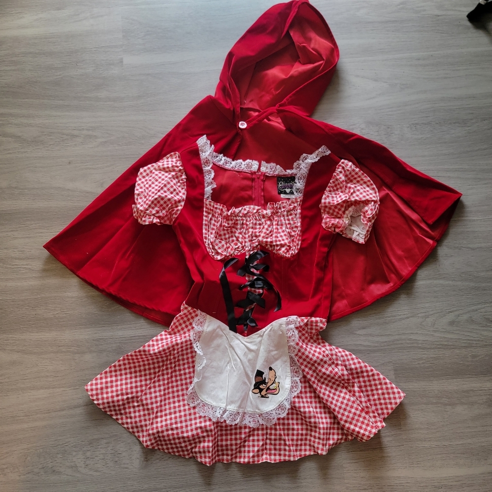 2pcs Red Riding Hood costume